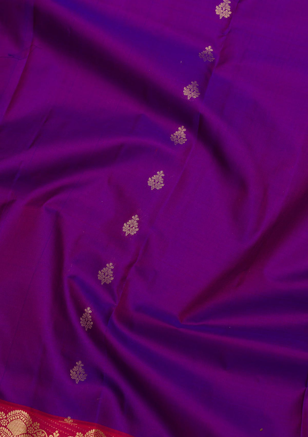 Purple Zariwork Pure Silk Saree