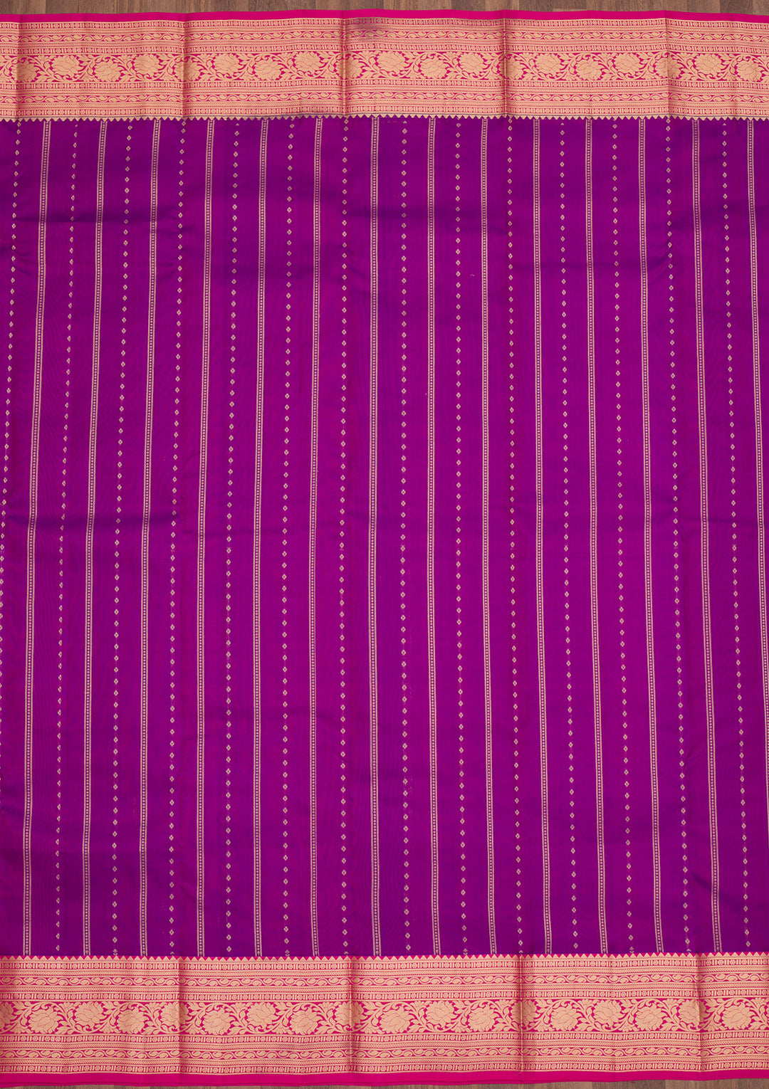 Purple Zariwork Pure Silk Saree