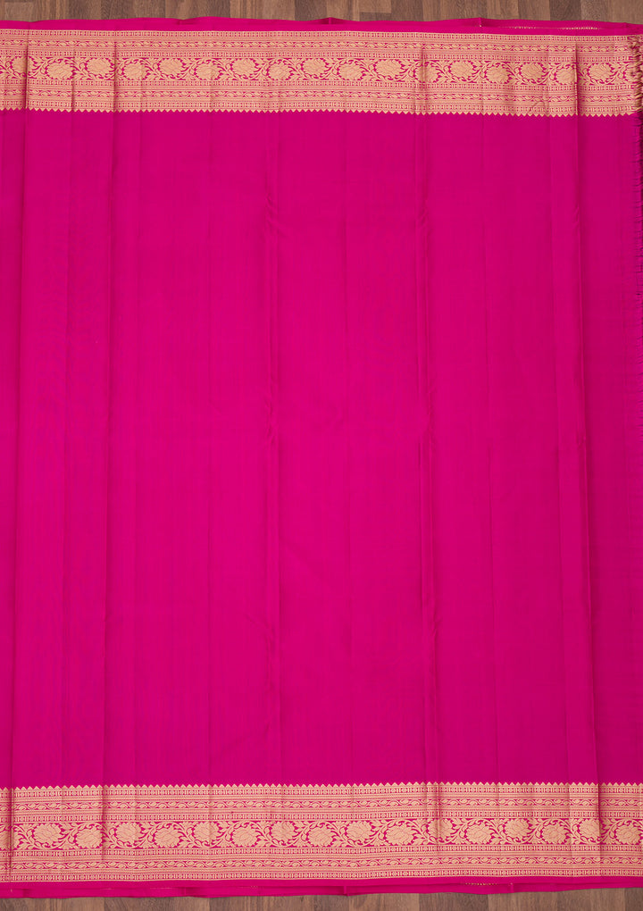Purple Zariwork Pure Silk Saree