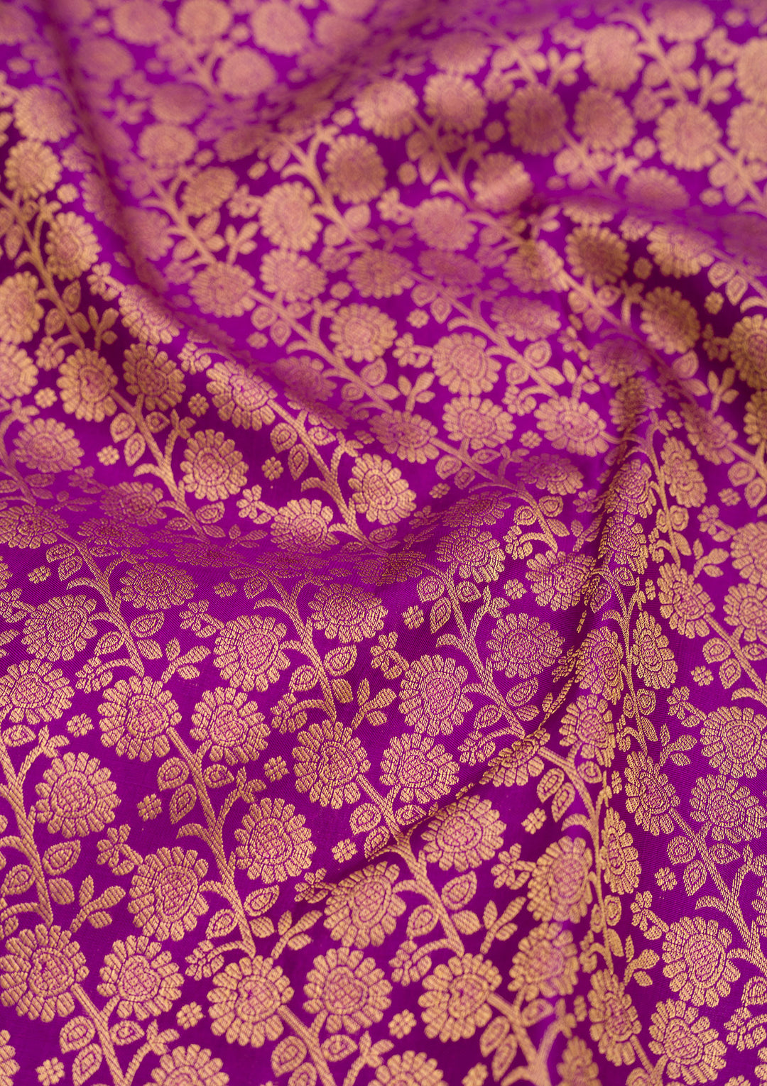Purple Zariwork Pure Silk Saree
