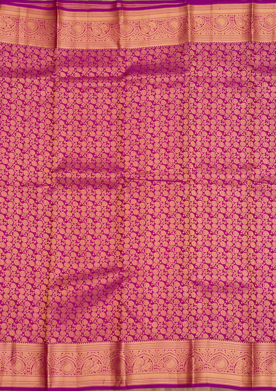Purple Zariwork Pure Silk Saree
