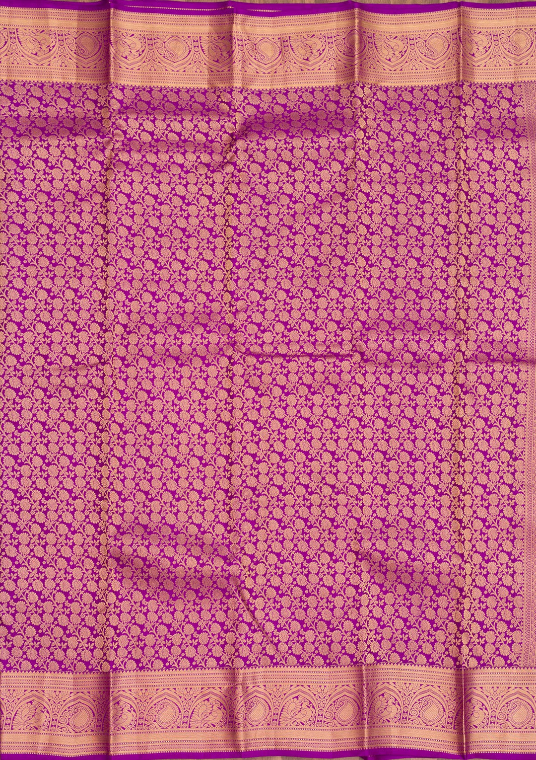 Purple Zariwork Pure Silk Saree
