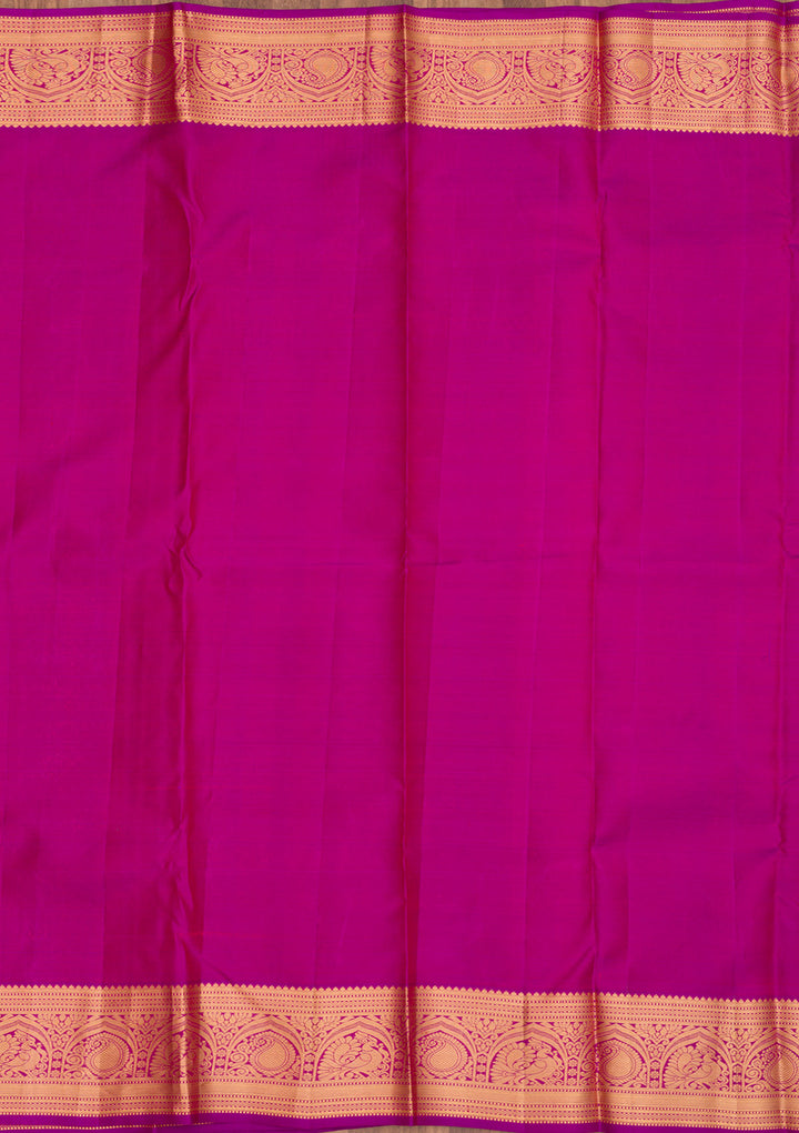 Purple Zariwork Pure Silk Saree