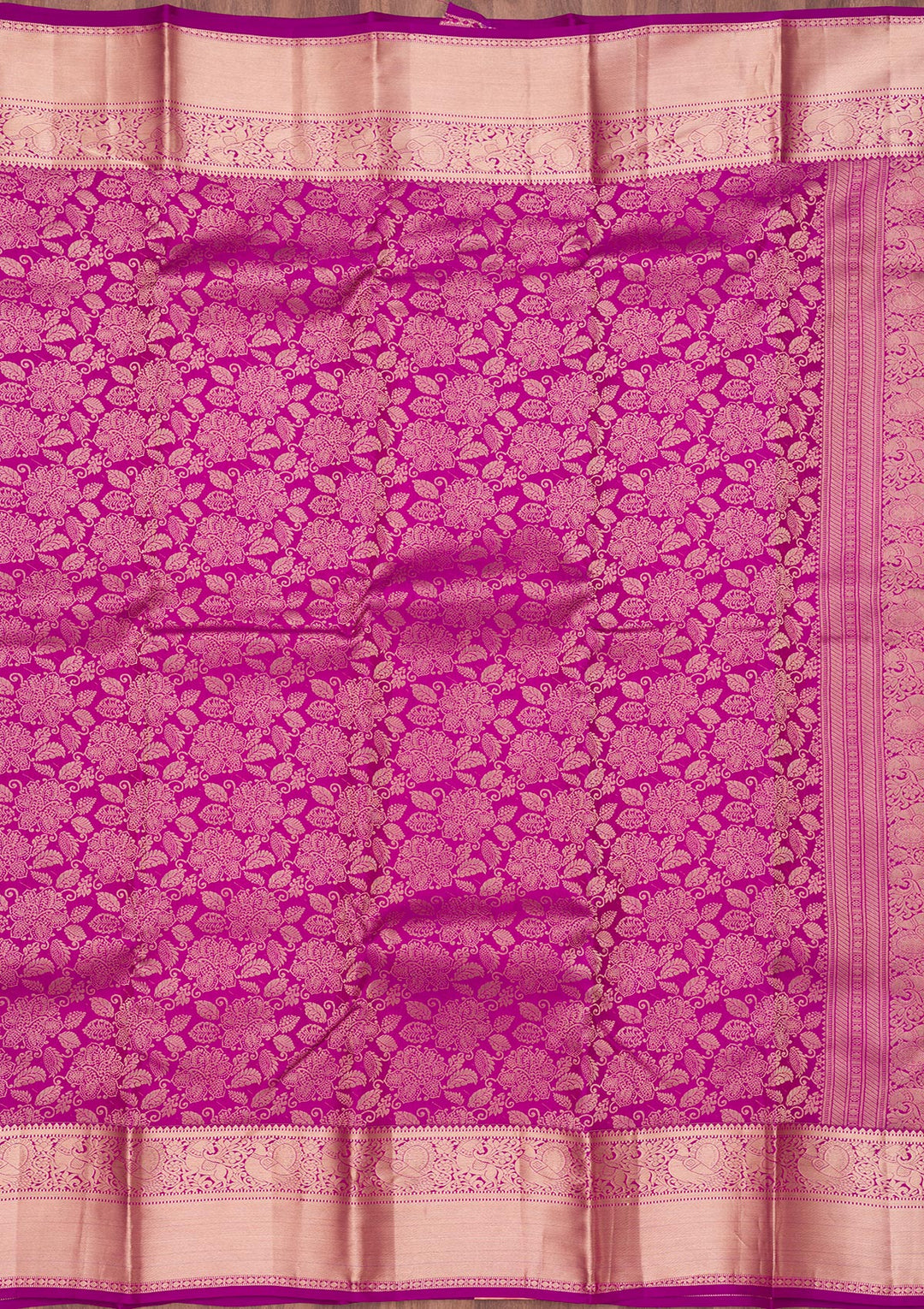 Purple Zariwork Pure Silk Saree