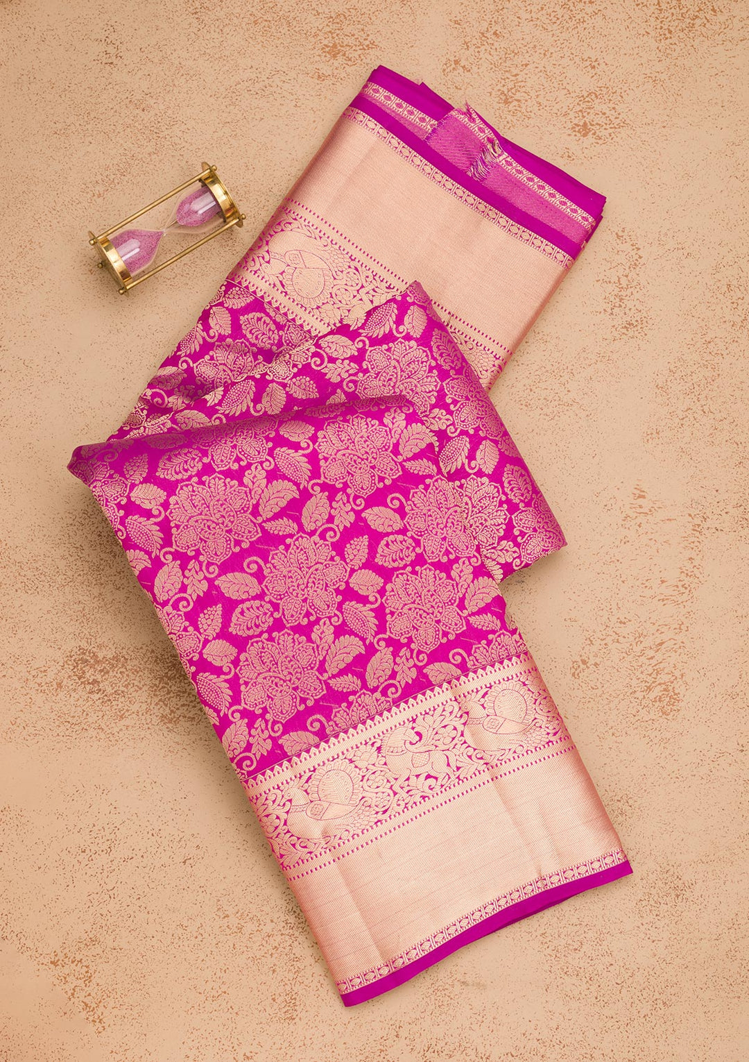Purple Zariwork Pure Silk Saree