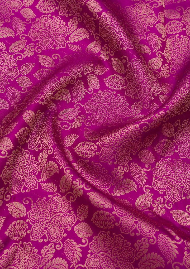 Purple Zariwork Pure Silk Saree