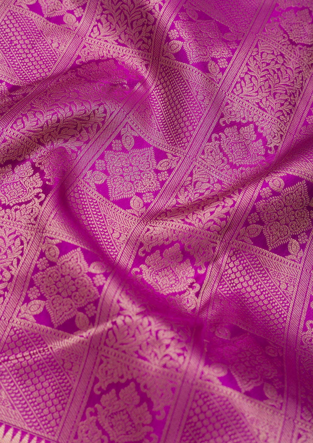 Purple Zariwork Pure Silk Saree