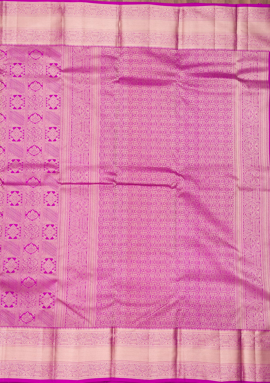 Purple Zariwork Pure Silk Saree