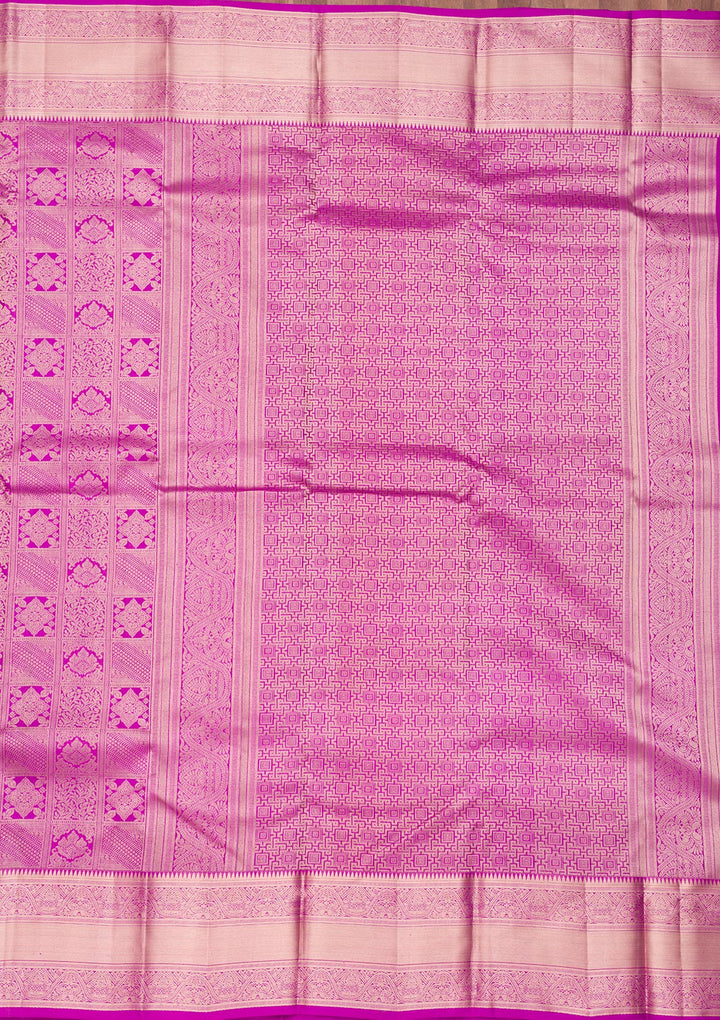 Purple Zariwork Pure Silk Saree