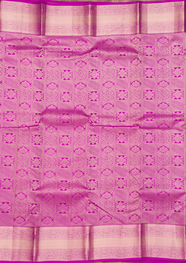 Purple Zariwork Pure Silk Saree
