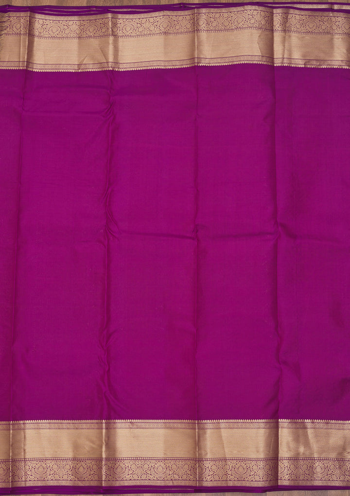 Purple Zariwork Pure Silk Saree