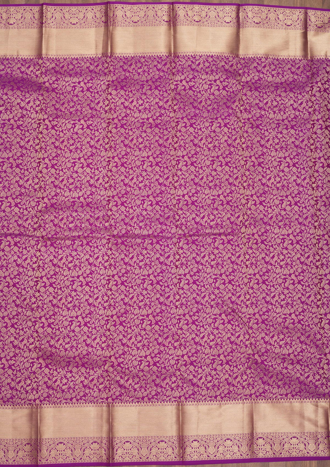 Purple Zariwork Pure Silk Saree