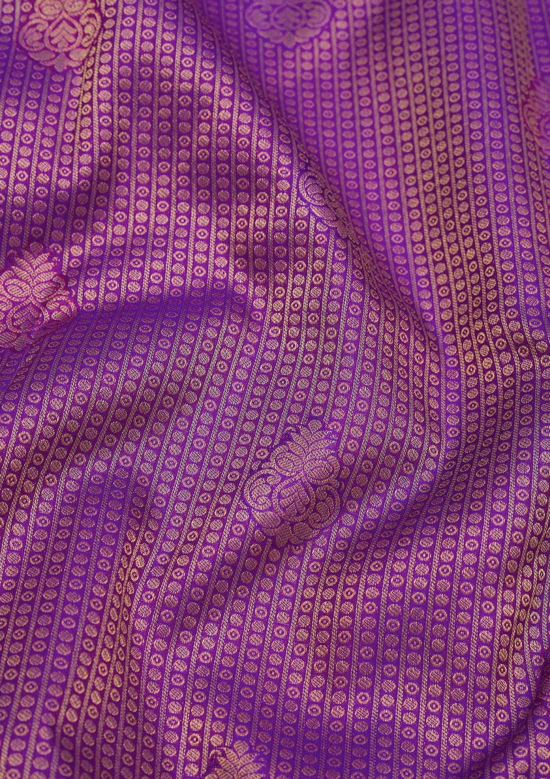 Purple Zariwork Pure Silk Saree
