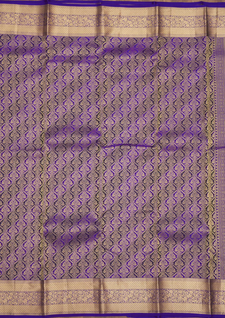 Purple Zariwork Pure Silk Saree