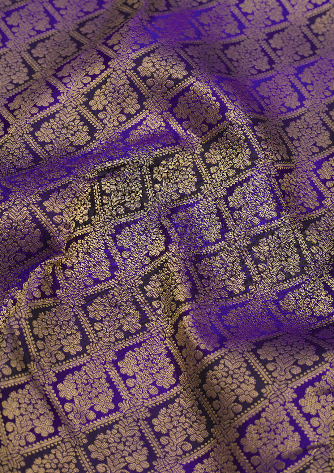 Purple Zariwork Pure Silk Saree