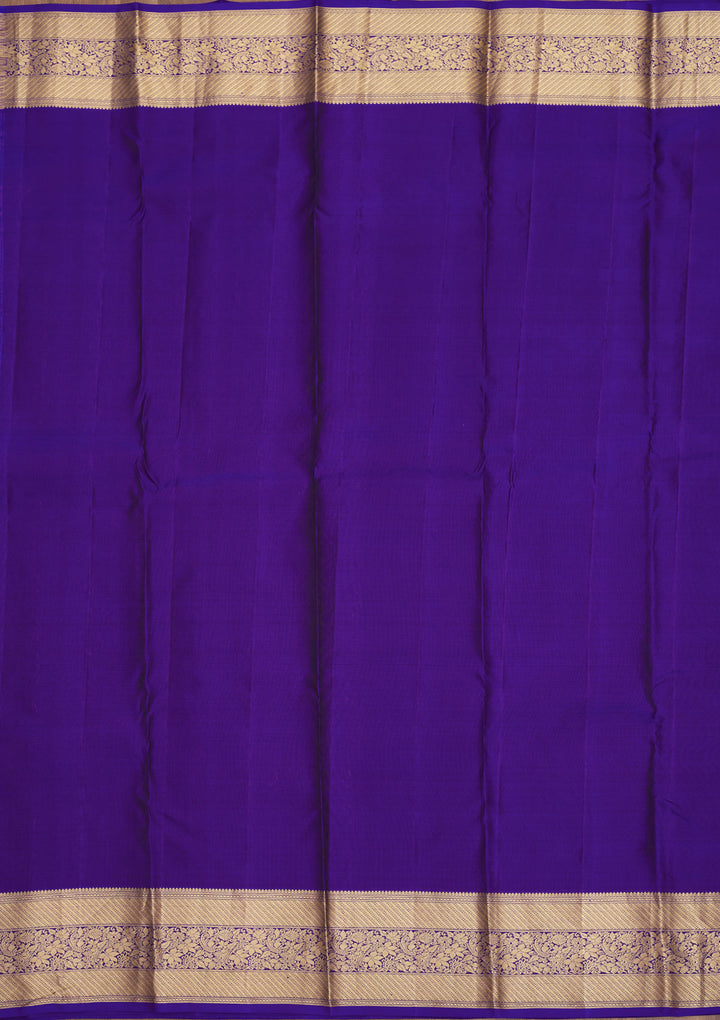 Purple Zariwork Pure Silk Saree