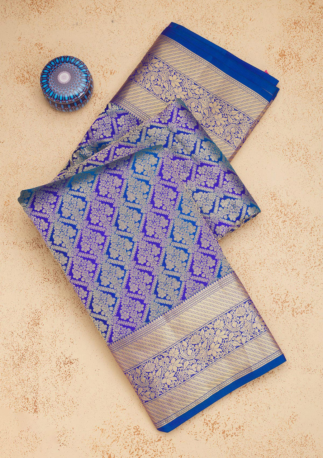 Purple Zariwork Pure Silk Saree