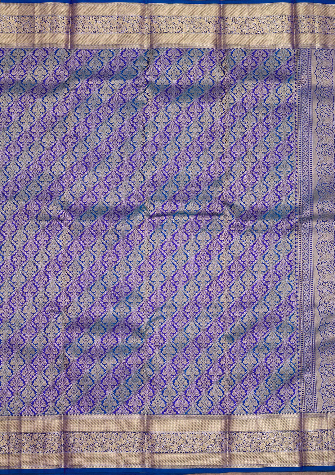 Purple Zariwork Pure Silk Saree