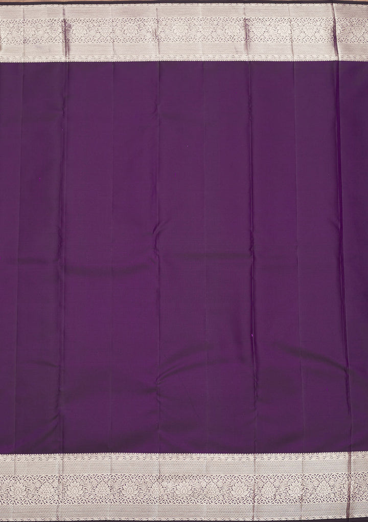 Purple Zariwork Pure Silk Saree