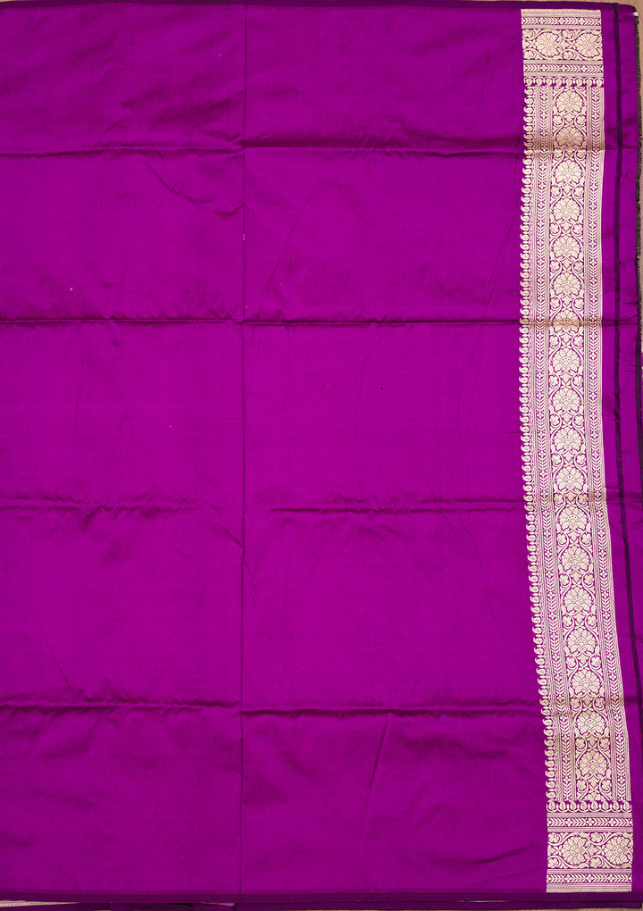 Purple Zariwork Pure Silk Saree