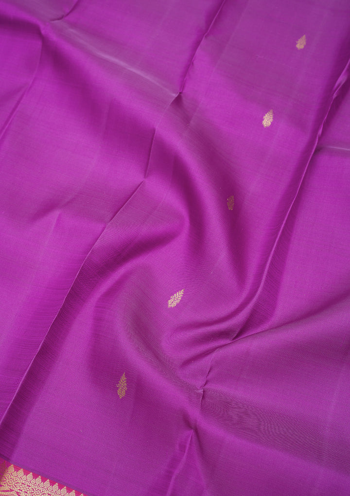 Purple Zariwork Pure Silk Saree