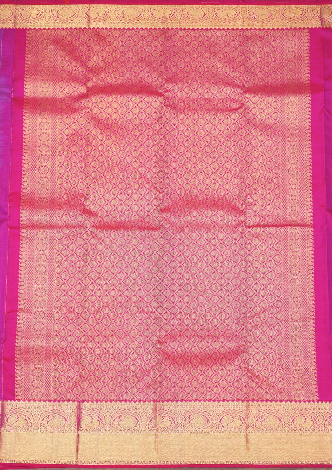 Purple Zariwork Pure Silk Saree