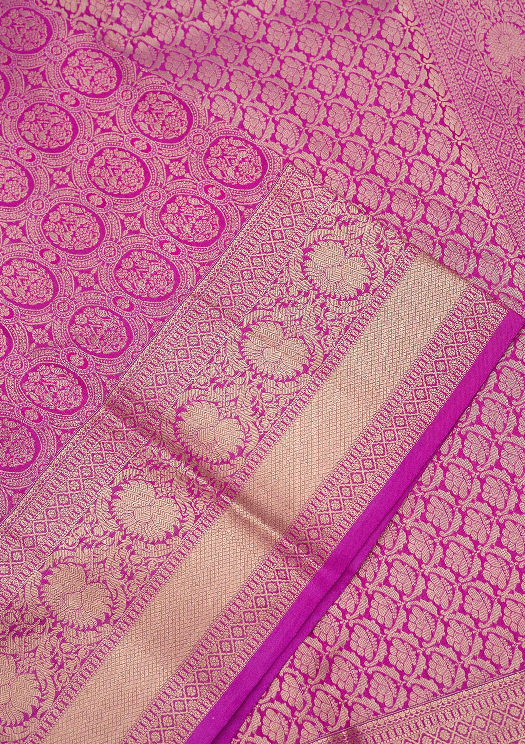 Purple Zariwork Pure Silk Saree