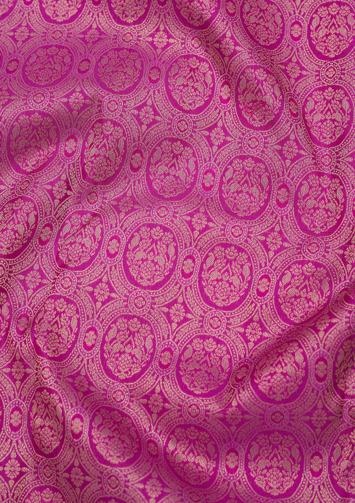 Purple Zariwork Pure Silk Saree