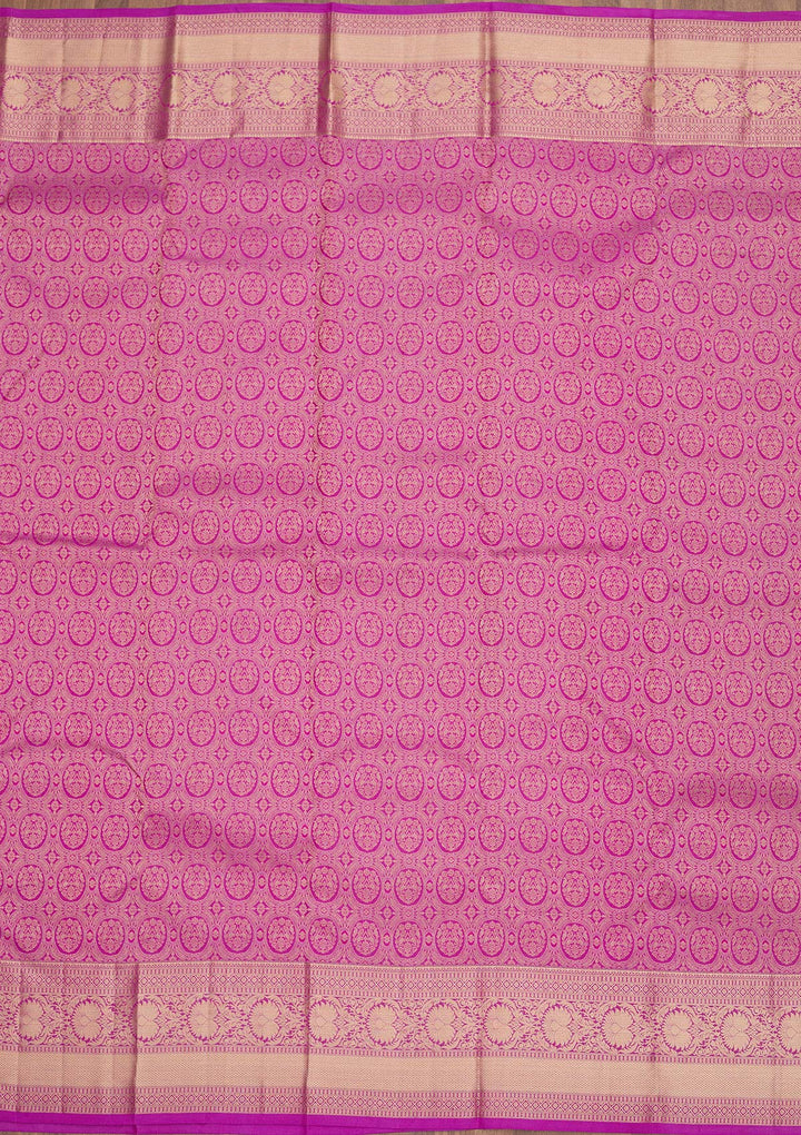 Purple Zariwork Pure Silk Saree
