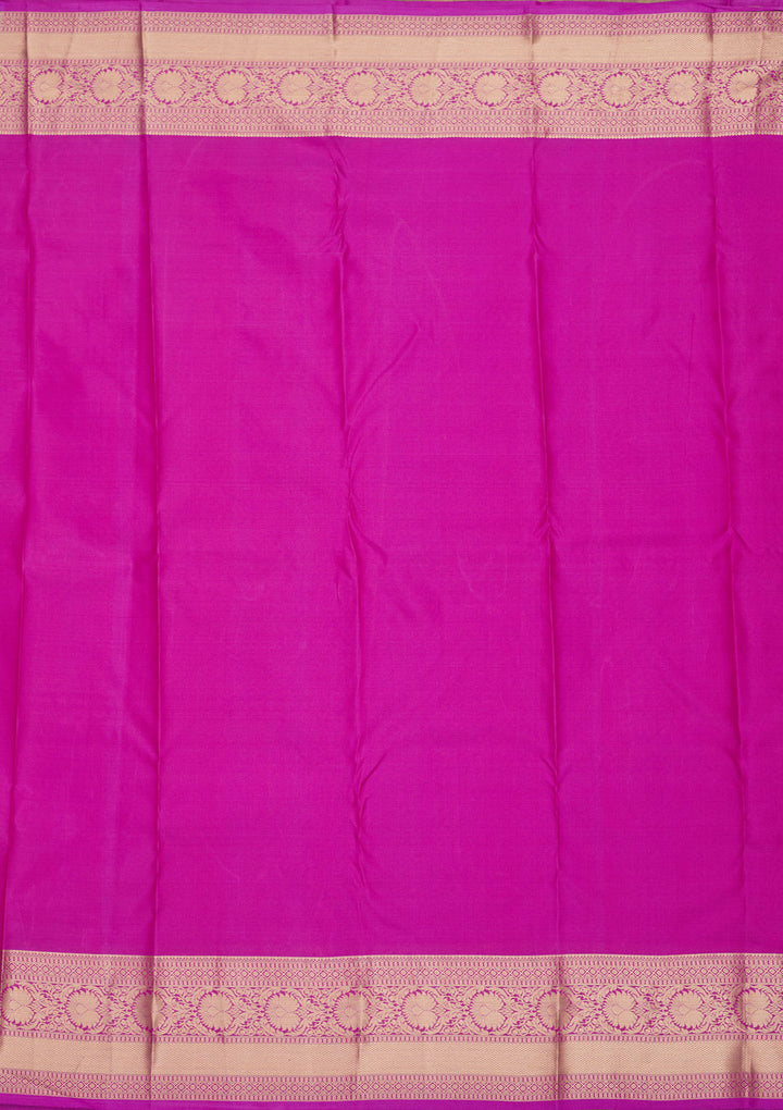 Purple Zariwork Pure Silk Saree