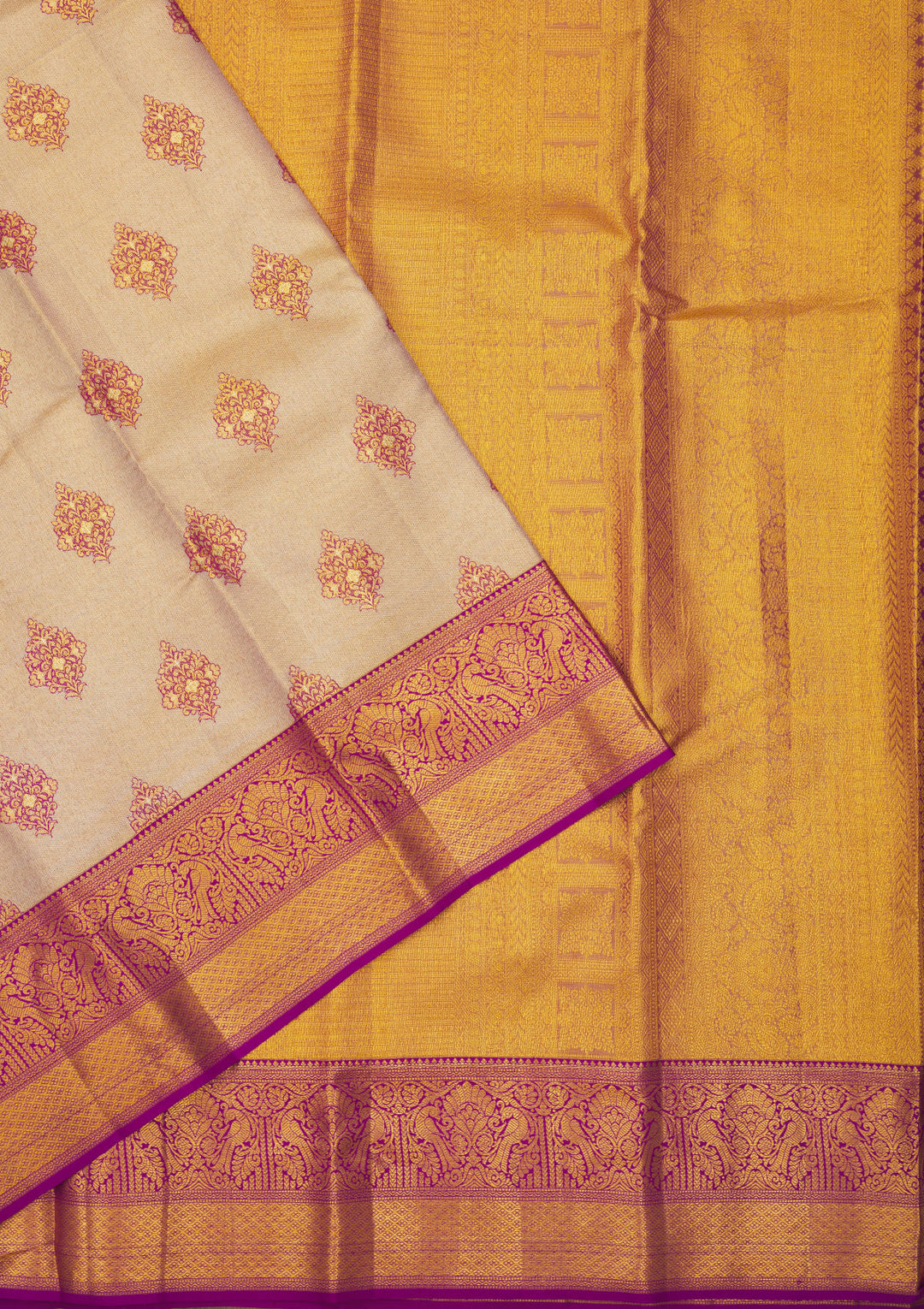 Purple Zariwork Pure Silk Saree