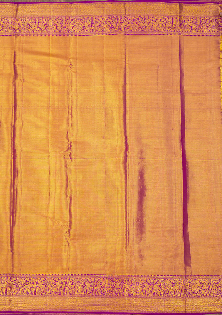 Purple Zariwork Pure Silk Saree
