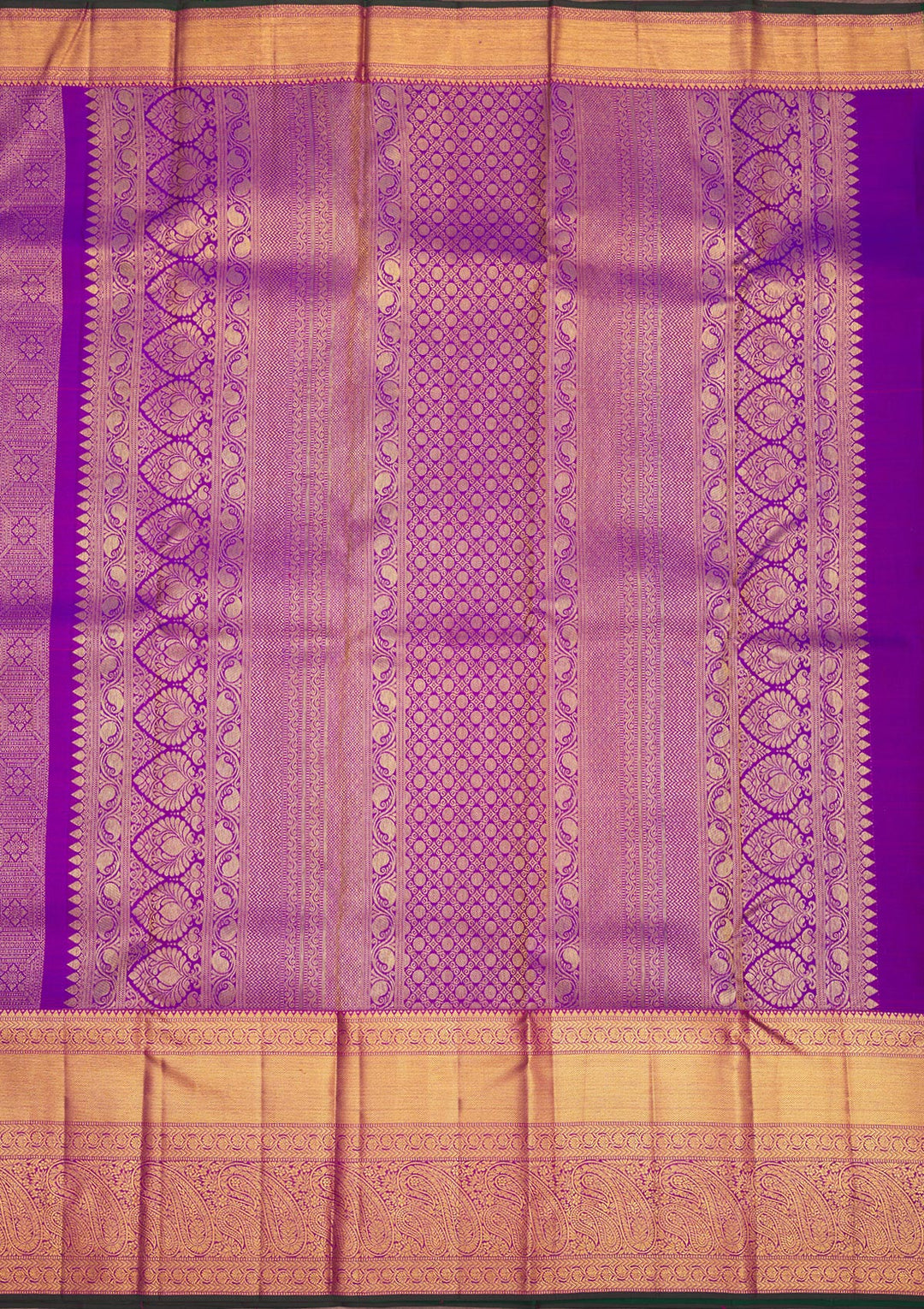Purple Zariwork Pure Silk Saree