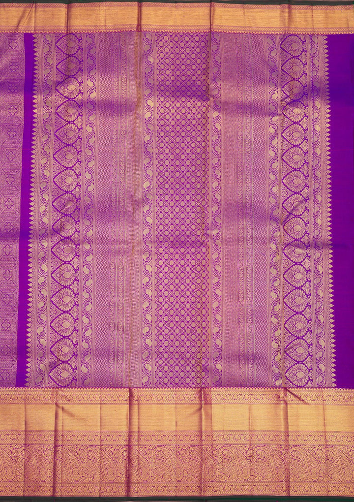 Purple Zariwork Pure Silk Saree
