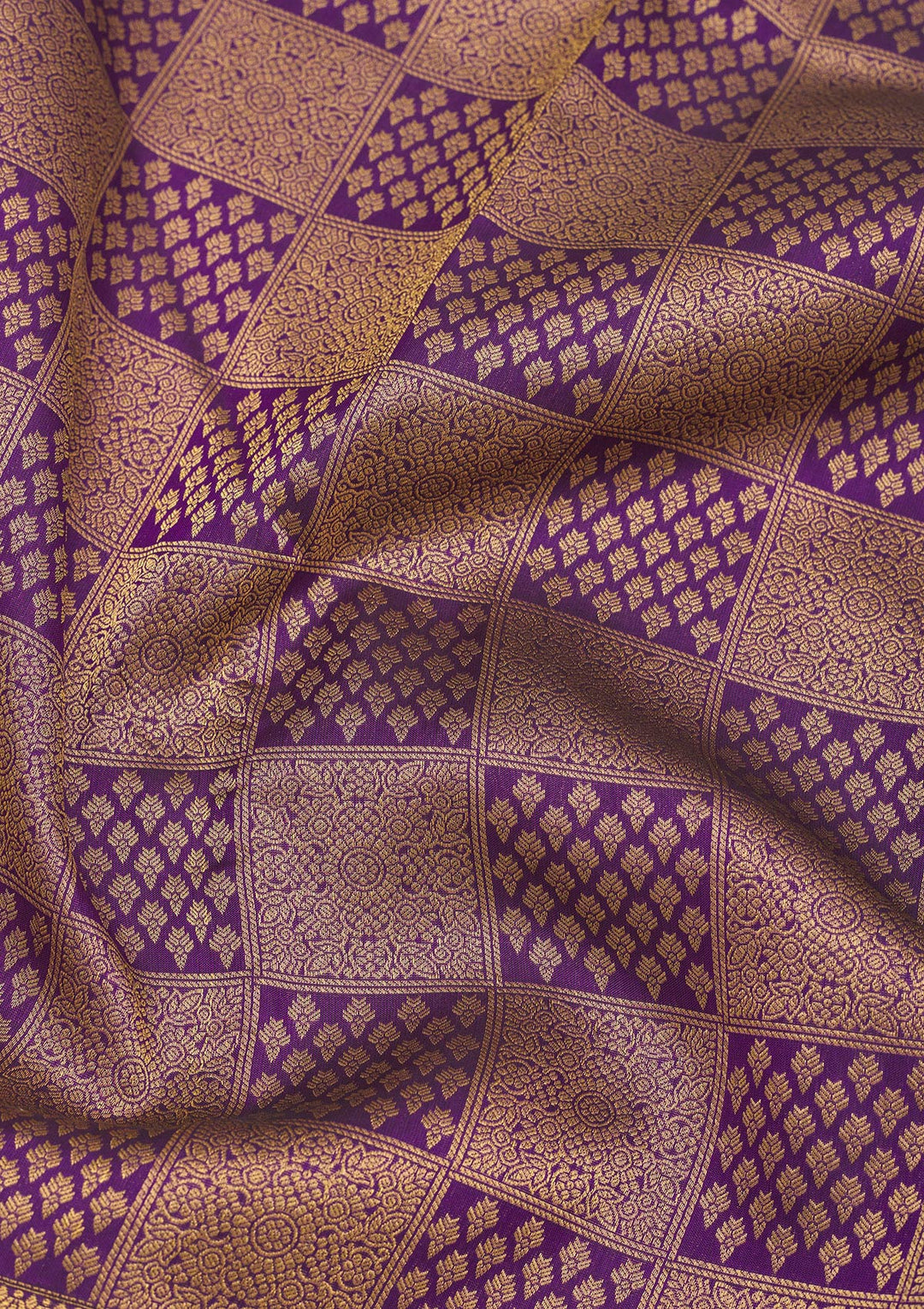Purple Zariwork Pure Silk Saree