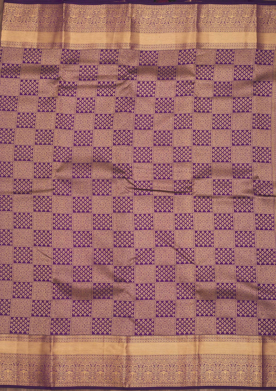 Purple Zariwork Pure Silk Saree