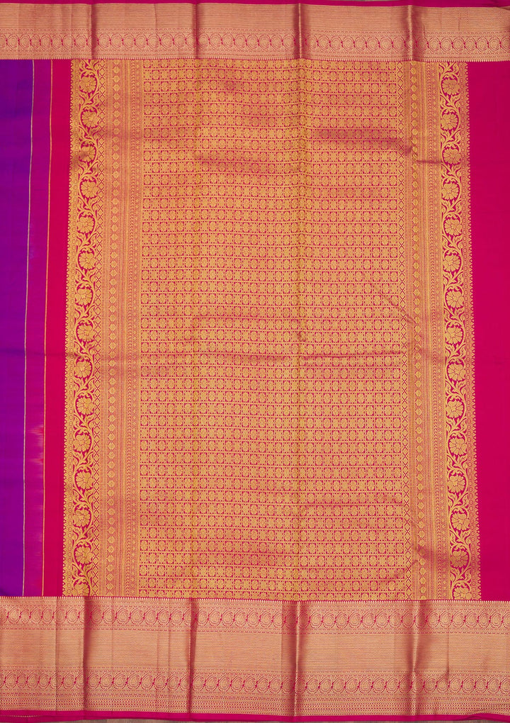 Purple Zariwork Pure Silk Saree