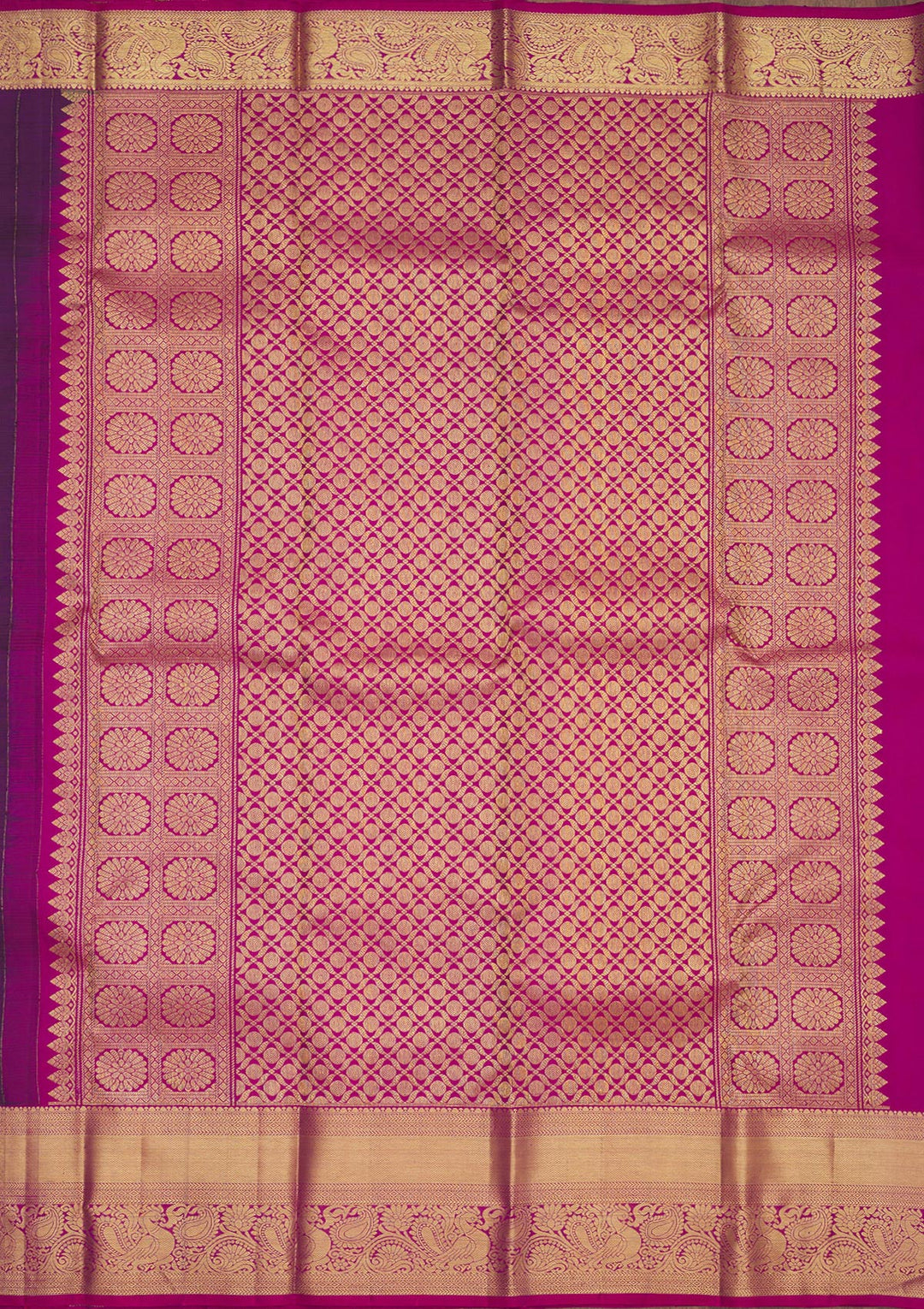 Purple Zariwork Pure Silk Saree