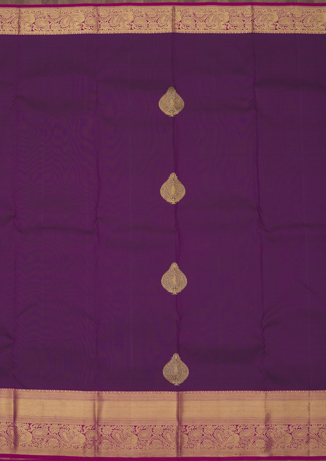 Purple Zariwork Pure Silk Saree