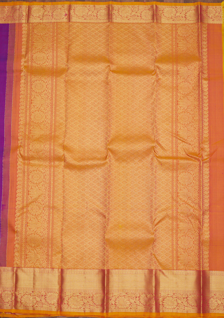 Purple Zariwork Pure Silk Saree