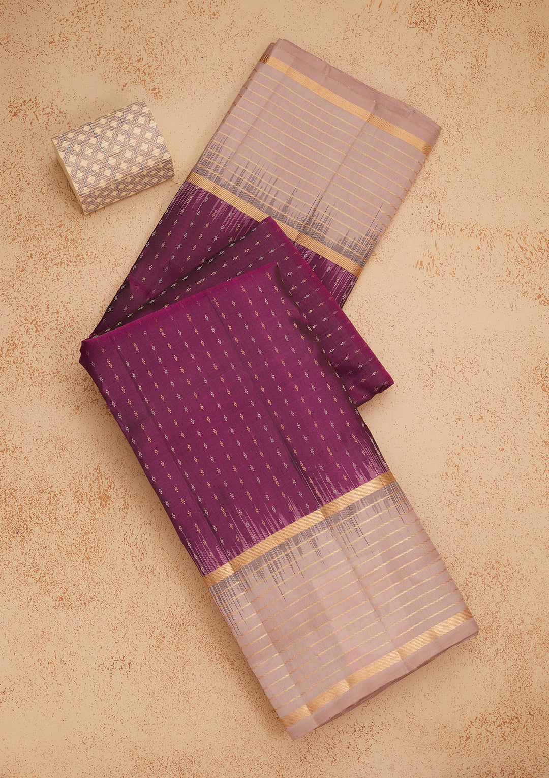 Purple Zariwork Pure Silk Saree