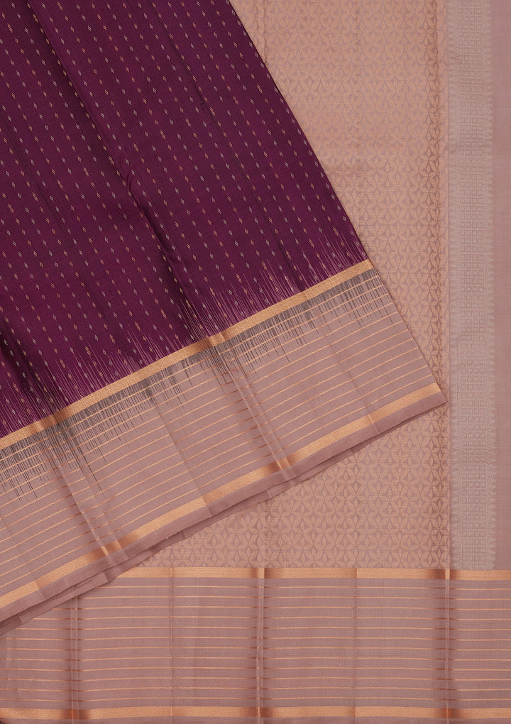 Purple Zariwork Pure Silk Saree