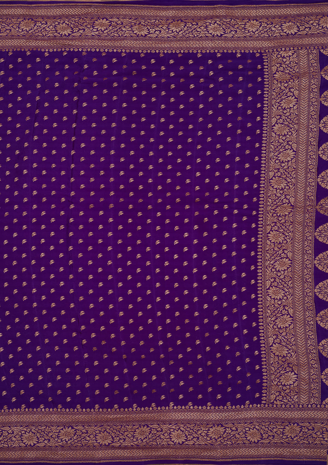 Purple Zariwork Pure Silk Saree