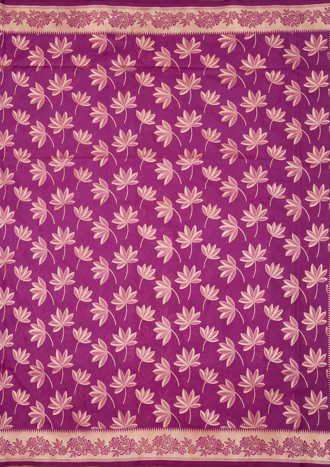 Purple Zariwork Pure Silk Saree