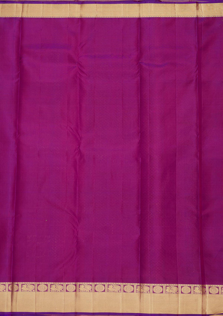 Purple Zariwork Pure Silk Saree