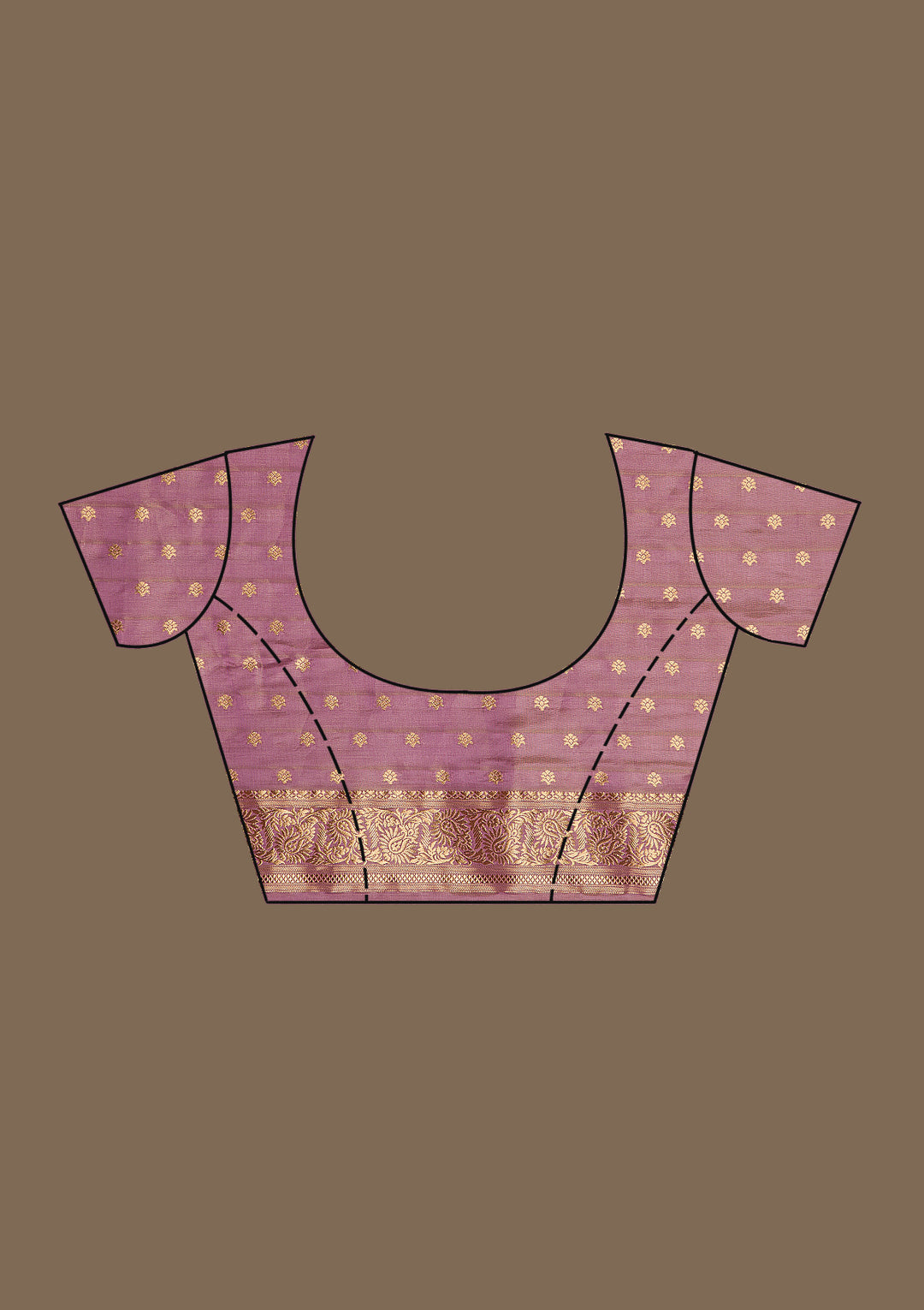 Purple Zariwork Raw Silk Saree