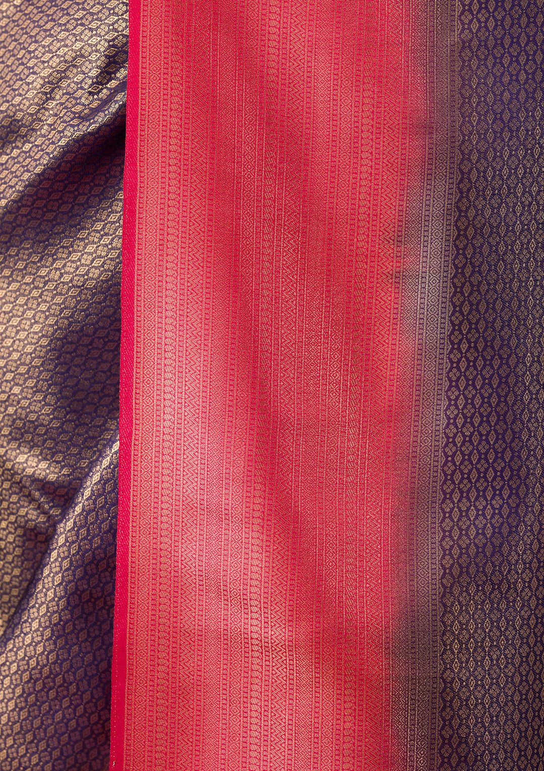 Purple Zariwork Soft Silk Saree