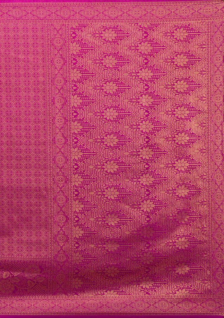 Purple Zariwork Soft Silk Saree