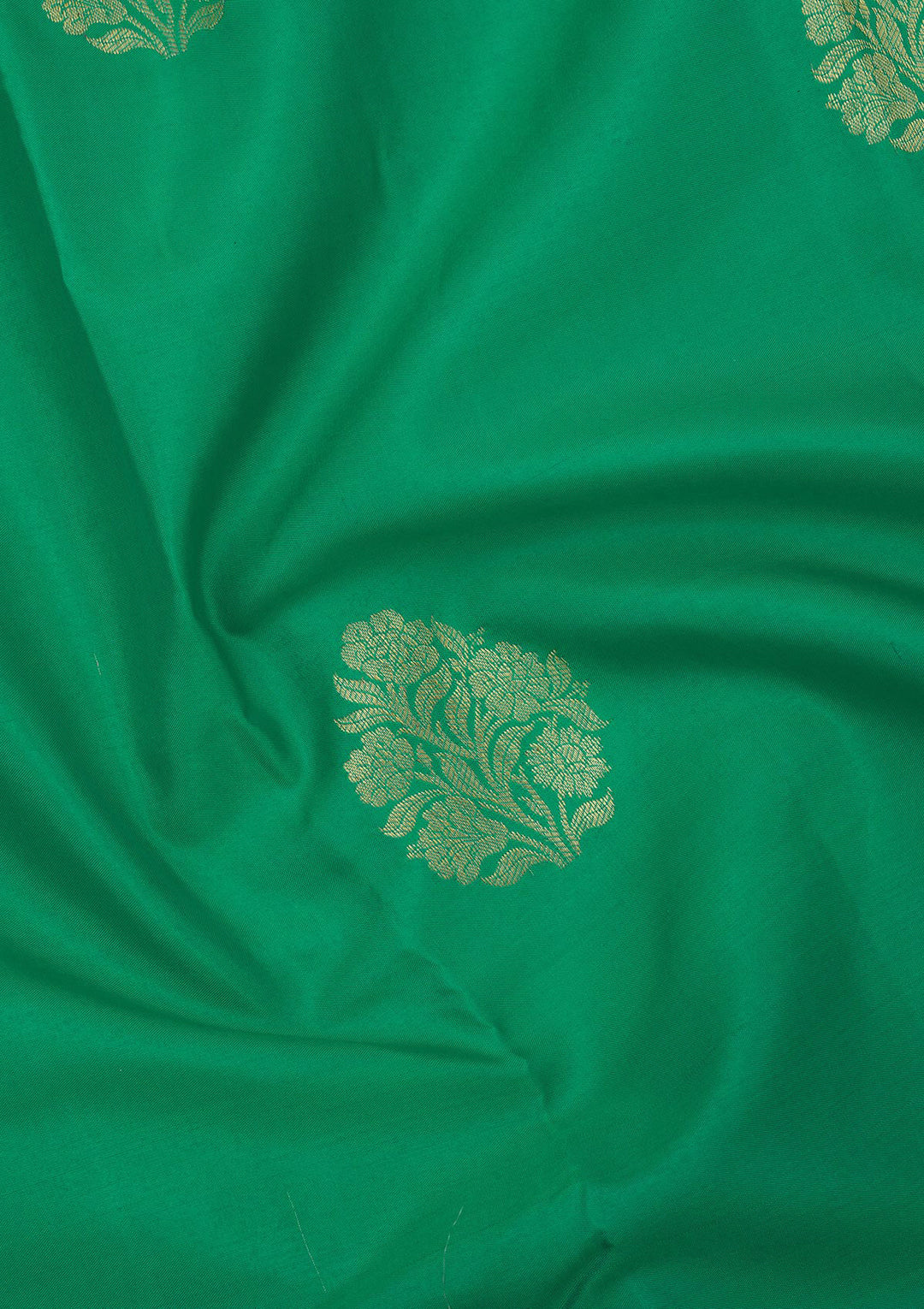 Rama Green Zariwork Pure Silk Saree