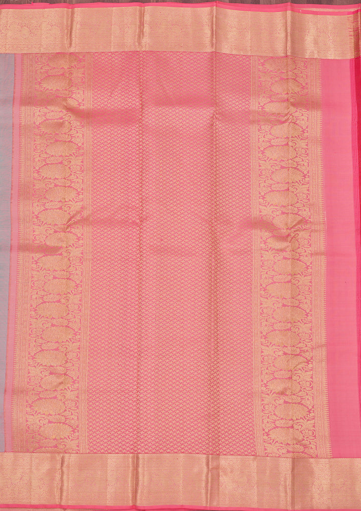 Rama Green Zariwork Pure Silk Saree